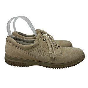 Ecco Soft Women's Tan Suede Comfort Shoes Size 39 US 8-8.5
